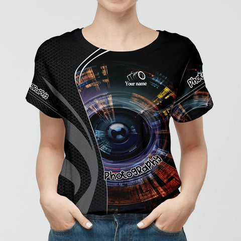 HomeDesign Personalized Photography Shirt Photographer Shirts Photographic Camera Tshirt Men & Women Photographer Gifts