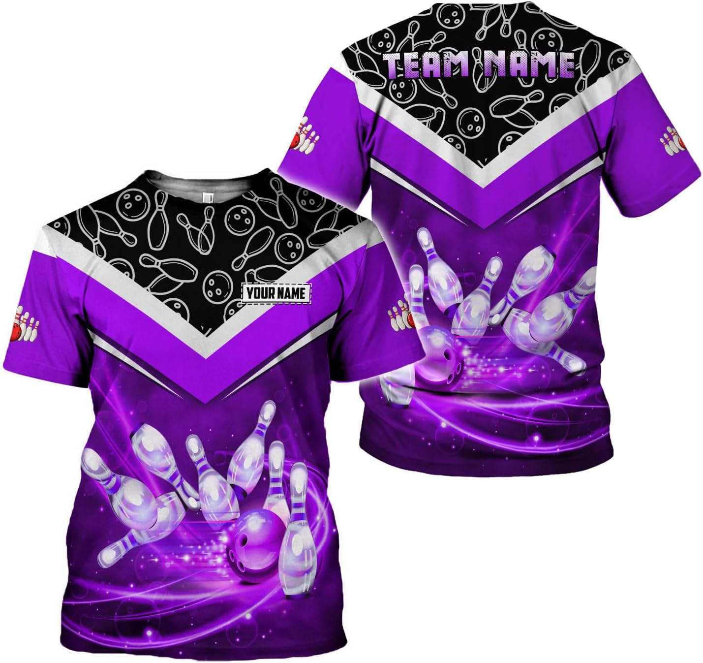 Rivelus Custom 3D Bowling Shirts Personalized for Men and Women - Unique Team Shirt & Gifts for Bowling Lovers