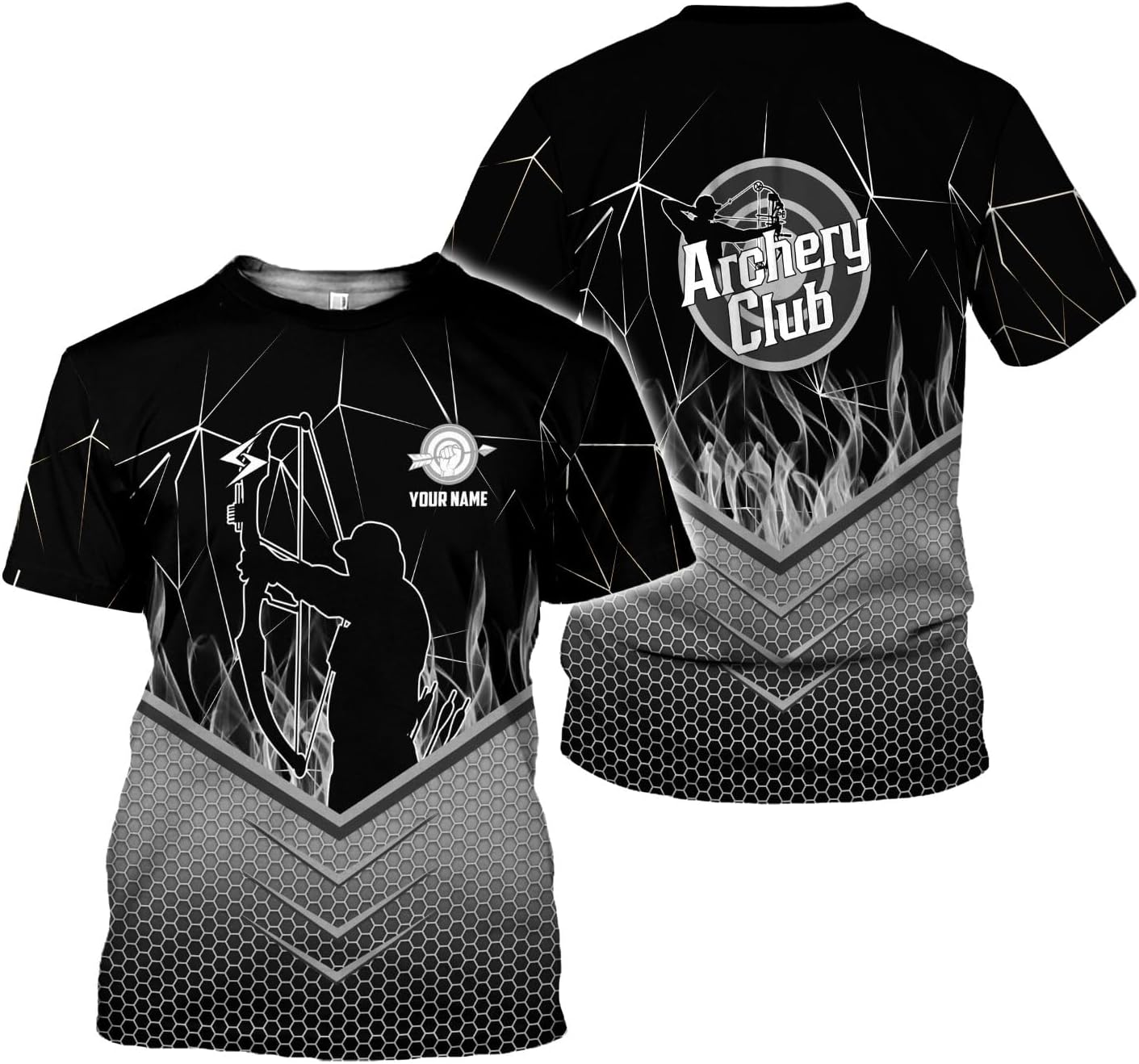 Artparel Personalized Archery Shirt 3D Archery Target Bow Archery Shirts for Men Women Archer Archery Lovers T-Shirt S-5XL
