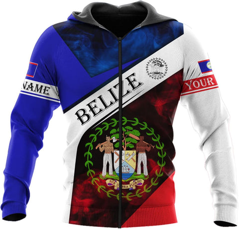Personalized Belize Shirt for Men and Women, Coat of Arms of Belize Flag Flag Shirt, Belizean Country Flag Gift