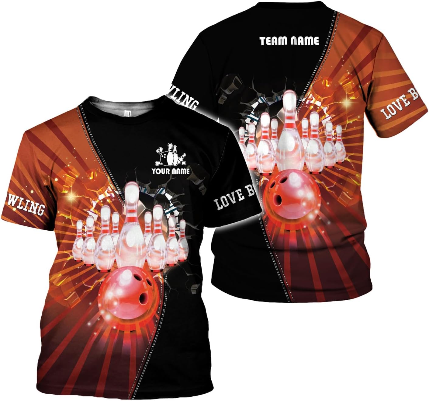 Mostprints Personalized Name Bowling Shirts for Men and Women 3D, Bowling Shirts for Team Bowling, Bowling Shirts Gift