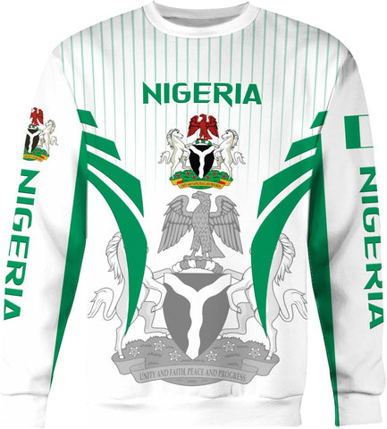 AOVL Personalized Nigeria Shirts Nigerian Flag Shirts Nigeria Flag Nigerian Pride Gift T-Shirt Nigerian Pride Shirt 3D S-5XL