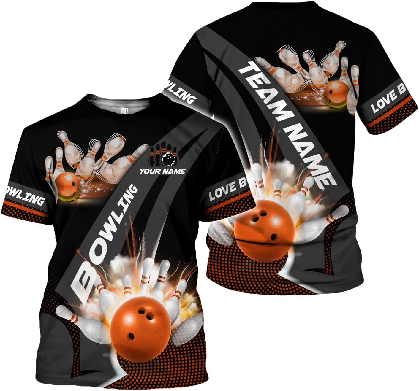 Rivelus Custom 3D Bowling Shirts Personalized for Men and Women - Unique Team Shirt & Gifts for Bowling Lovers