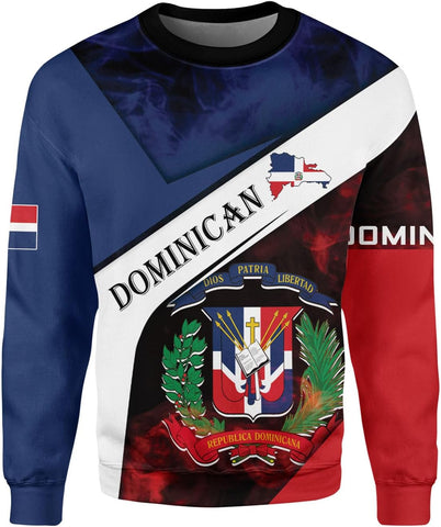Vybonz Personalized Dominican Hoodie 3D Dominican Republic Sweatshirt Dominican Flag Zip Hoodie Republica Dominicana Shirt