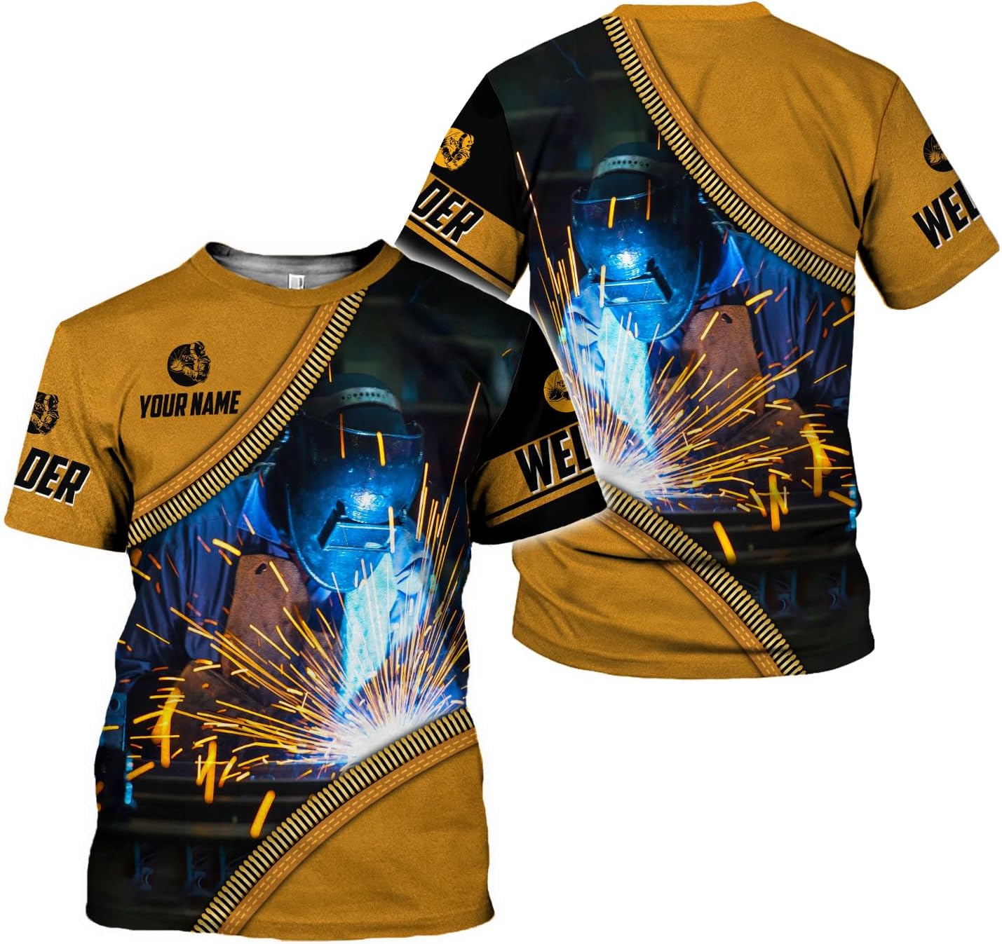 Mostprints Personalized Name Welding Shirt 3D, Custom Welding Shirts Gift, Welding Shirts, Welder Shirt for Men and Women