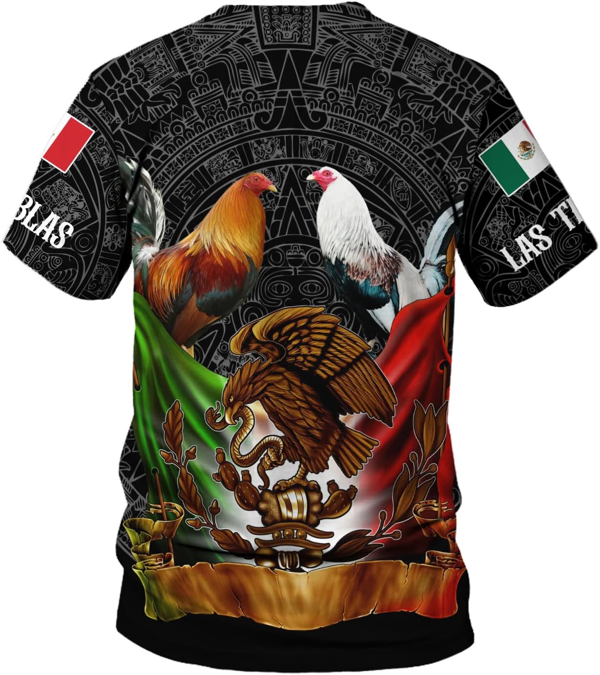 Personalized Name Mexican Shirt for Soccer Fans, Unisex XL Multicolor Eagle Flag Shirt, 3D All-Over Print Hoodie for Men & Women