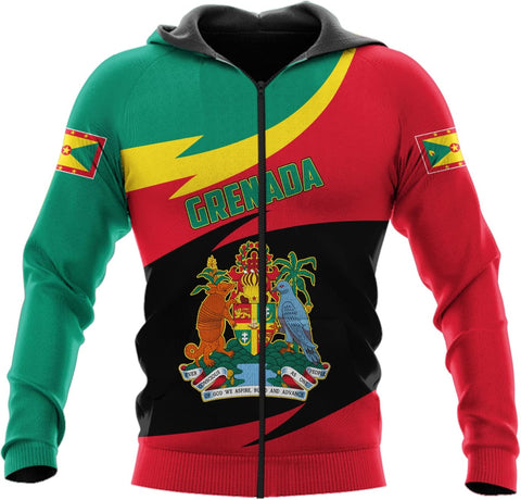 Podagree Personalized Grenada T-Shirt 3D, Proud Grenadan Tshirt, Grenada Flag Grenadian Pride Grenadian Heritage Shirt