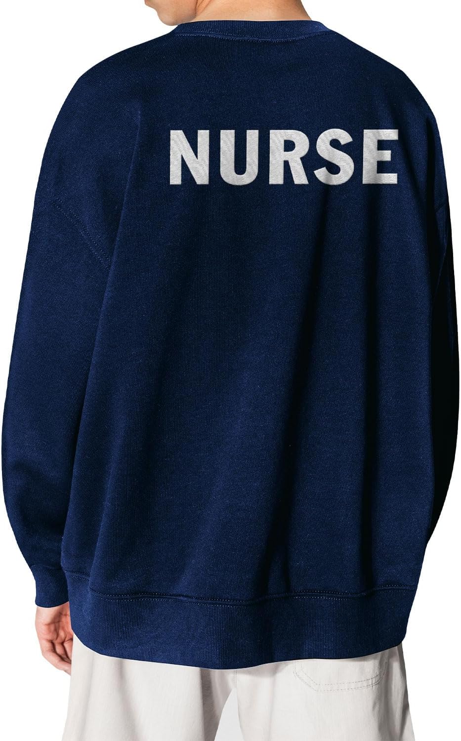 Leeprints Personalized Nurse Sweatshirts, Embroidered Custom Name, Nurse Sweatshirts For Women, Nurse Sweatshirt, Nurse Gifts