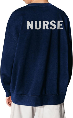 Leeprints Personalized Nurse Sweatshirts, Embroidered Custom Name, Nurse Sweatshirts For Women, Nurse Sweatshirt, Nurse Gifts