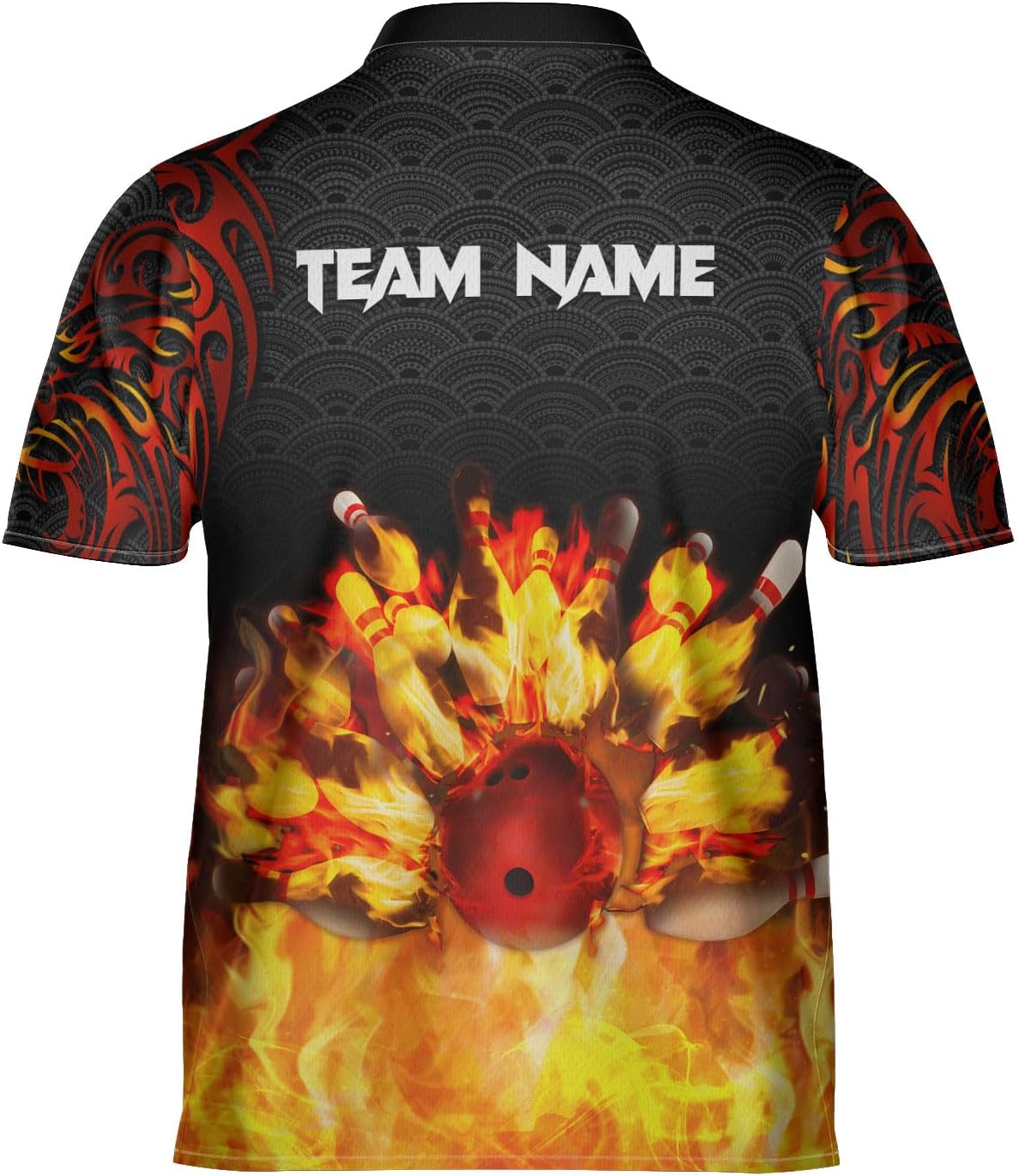 Pretyprints Personalized Name Bowling Baseball Jersey, Bowling Shirts for Men, Bowling Jerseys for Team, Bowling Shirts