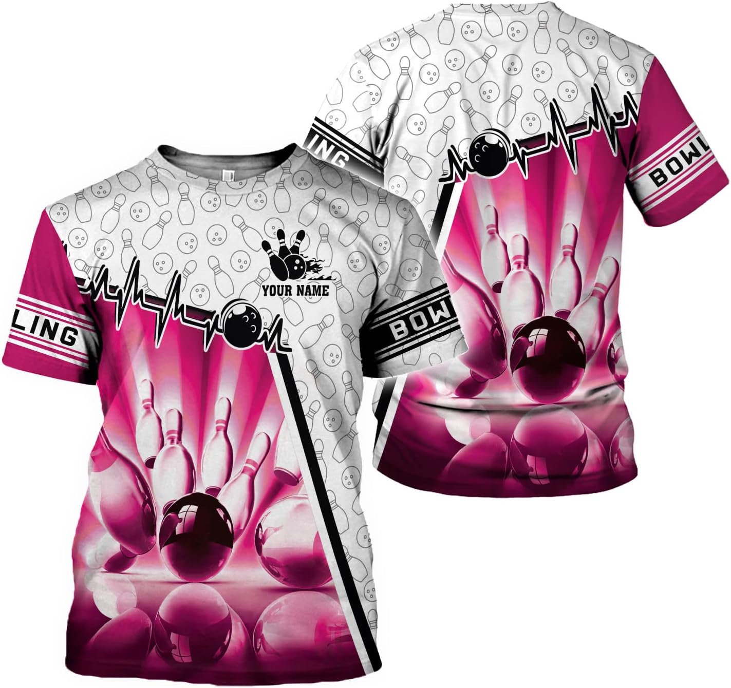 Custom Bowling Shirts, Personalized Name Bowling Shirts Unisex, Bowling Jerseys for Men & Women, Team Bowling Shirt Gift