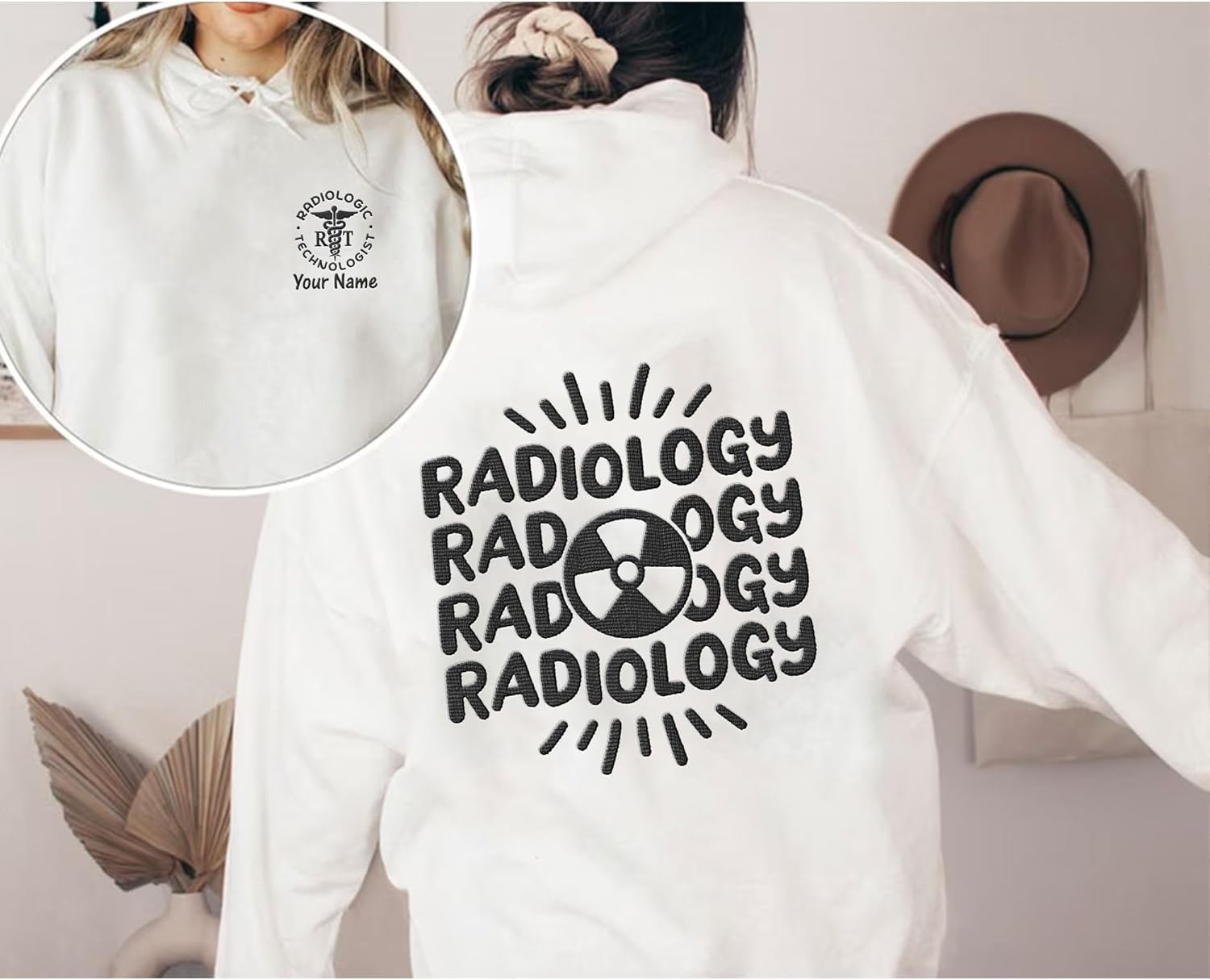 Leeprints Radiology Technician Sweatshirt, Personalized Xray Tech Shirt, Radiologic Technologist Gift, X-Ray Rad Tech Sweater