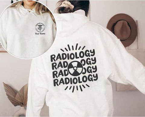 Leeprints Radiology Technician Sweatshirt, Personalized Xray Tech Shirt, Radiologic Technologist Gift, X-Ray Rad Tech Sweater