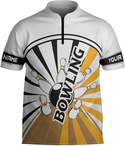 mostprints Personalized Bowling Jersey Gift 3D Custom Bowling Shirts for Team Name Bowl Bowler Shirt Unisex Cool Men Women