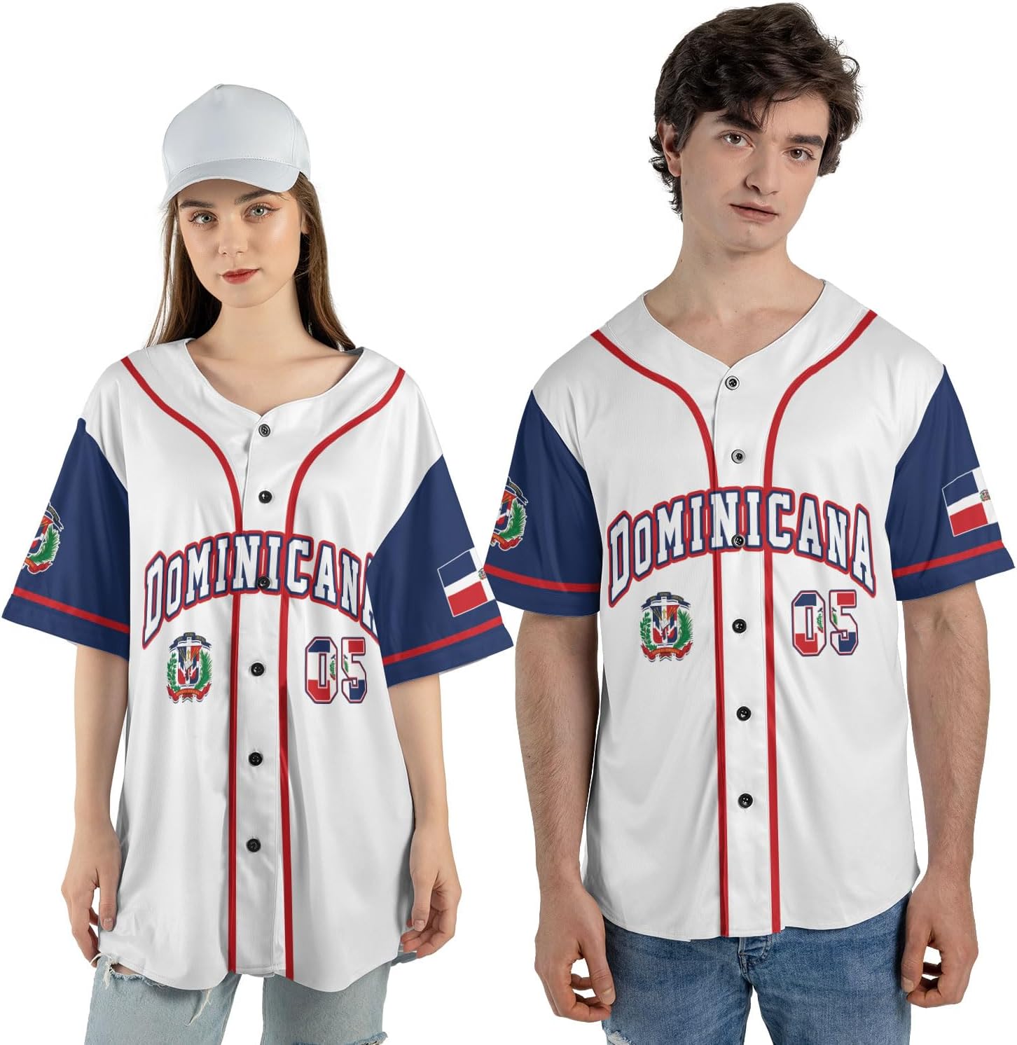 Custom Dominican Jersey for Men Dominican Baseball Jersey Dominican Baseball Jersey Dominicana Shirt Dominican Flag Jersey
