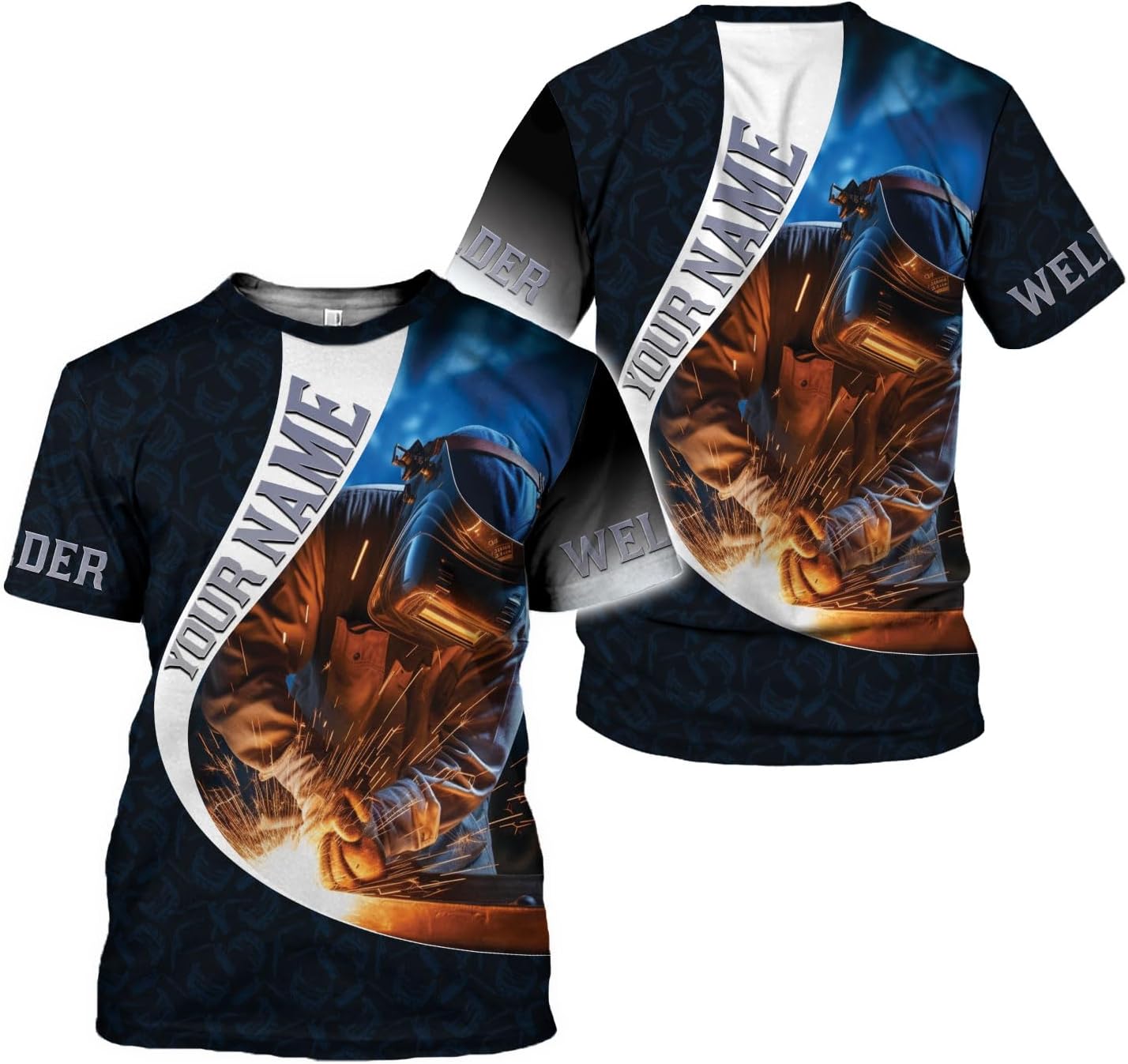 MAPrints Personalized Welder Hoodies, Welder 3D Hoodie Welding Shirt Hoodie, Tshirt, Zip Hoodie, Sweatshirt For Men Women (WD 10)