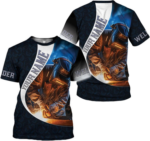 MAPrints Personalized Welder Hoodies, Welder 3D Hoodie Welding Shirt Hoodie, Tshirt, Zip Hoodie, Sweatshirt For Men Women (WD 10)