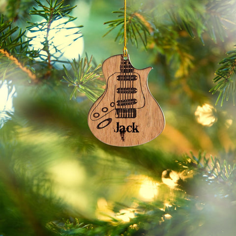 Personalized Guitar Ornaments 2024 Music Ornaments Acoustic, Custom Guitar Gifts for Guitar Musical Instrument Ornament Gift for Guitar Player Decoration Xmas, Guitar Lover Gift (Style 7)