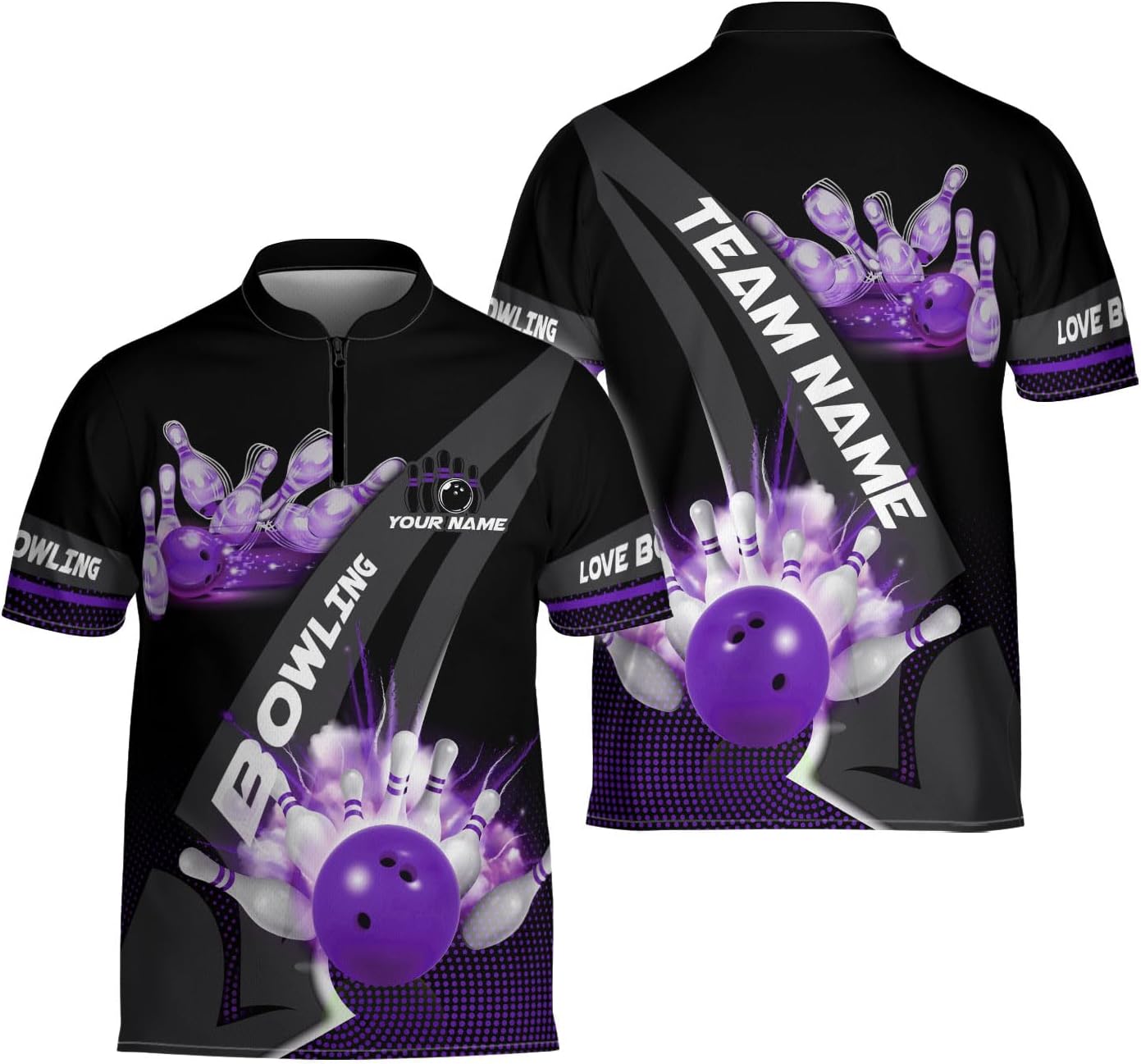 Ligthuy Personalized Bowling Jersey 3D, Bowling Shirts for Team, Bowling Shirt Unisex for Men Women, Bowling Shirts for Men