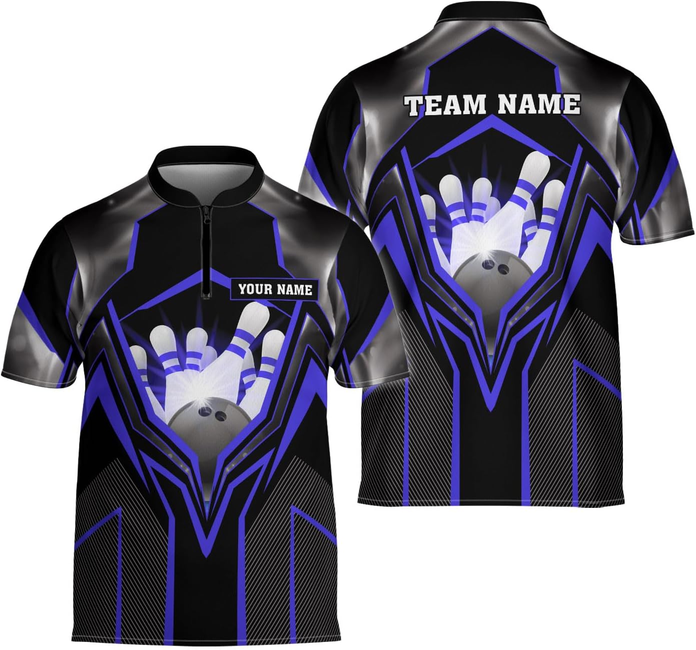 Ligthuy Personalized Bowling Jersey 3D, Bowling Shirts for Team, Bowling Shirt Unisex for Men Women, Bowling Shirts for Men