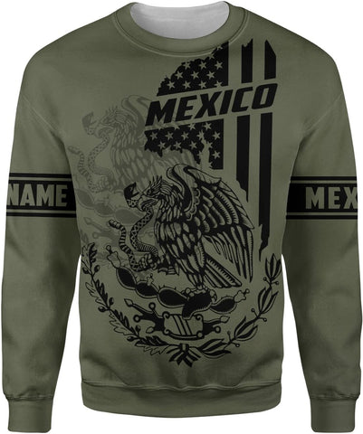 Personalized Name Mexican Shirts for Men, Customized Mexico Shirts for Men, Mexico Shirts for women Mexico Shirt Eagle Flag Mexican Eagle Unisex Shirt, Sweatshirt, Hoodie, Zip Hoodie AD679, 5X-Large