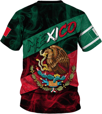 Mostprints Personalized Name Mexican Shirts for Men 3D, Customized Mexico Shirts for Men, Mexico Shirts for Women Mexico Shirt