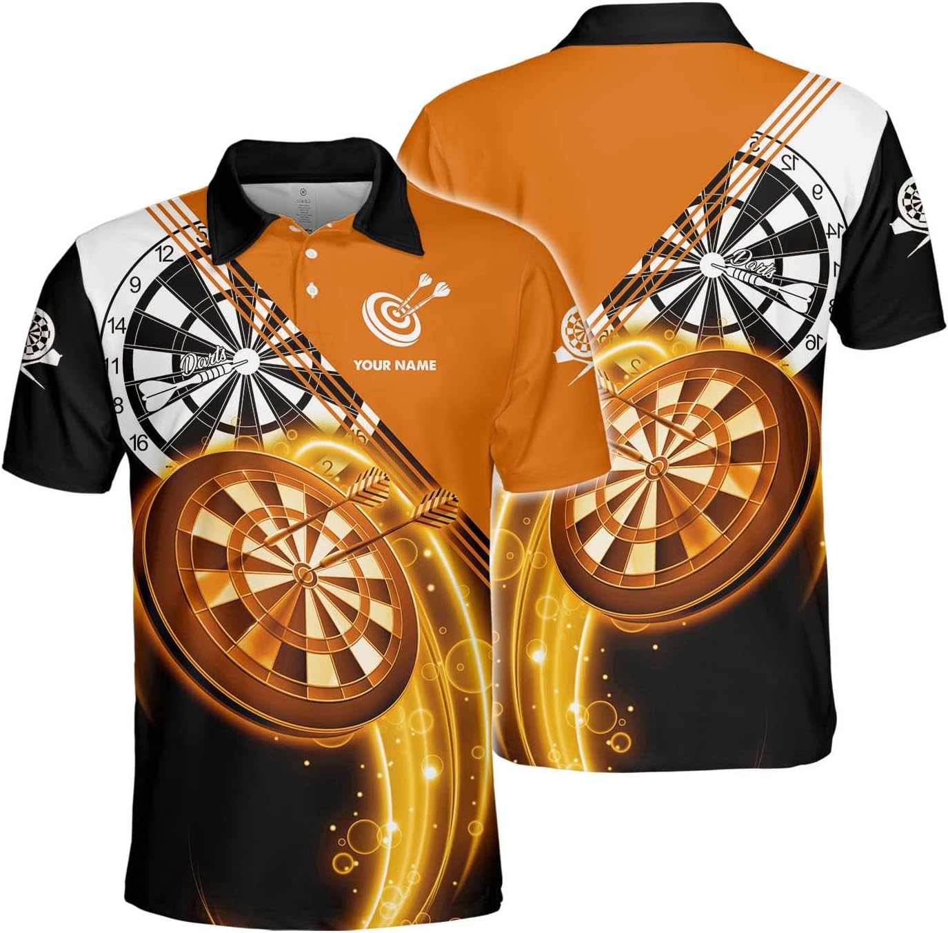 Personalized Name Dart 3D Polo Shirt, Dart Shirts, Mens Dart Shirts, Funny Dart Tshirts, Dart Team Shirts Gifts (PL02)