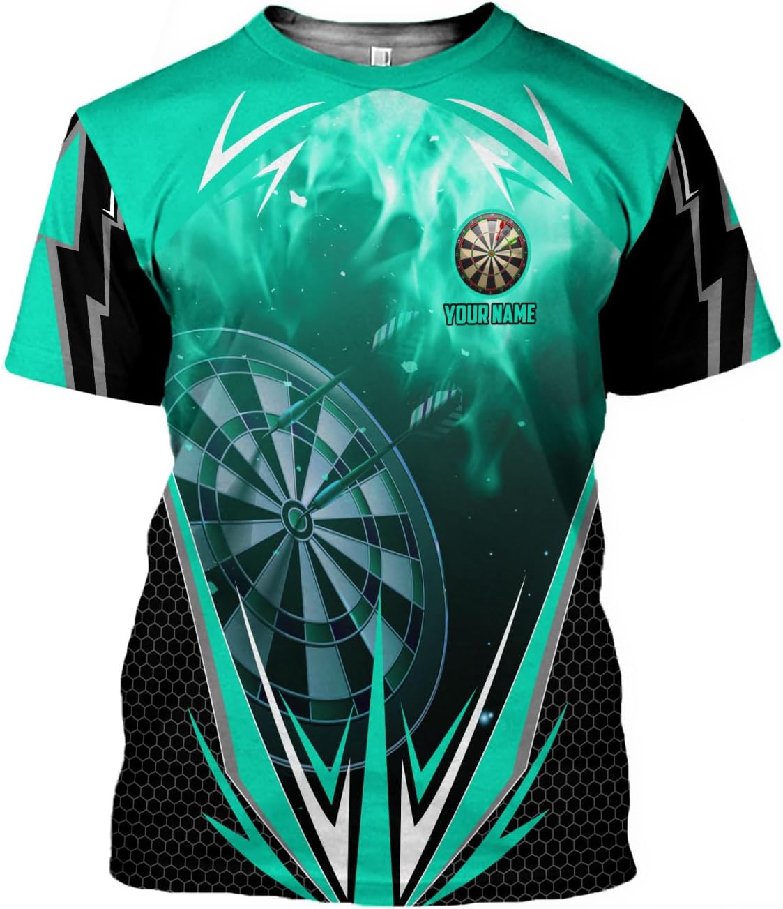 Pretyprints Personalized Dart Shirts Men Women 3D Polo Custom Name Team Jersey Funny Dartboard Shirt S-5XL Gifts