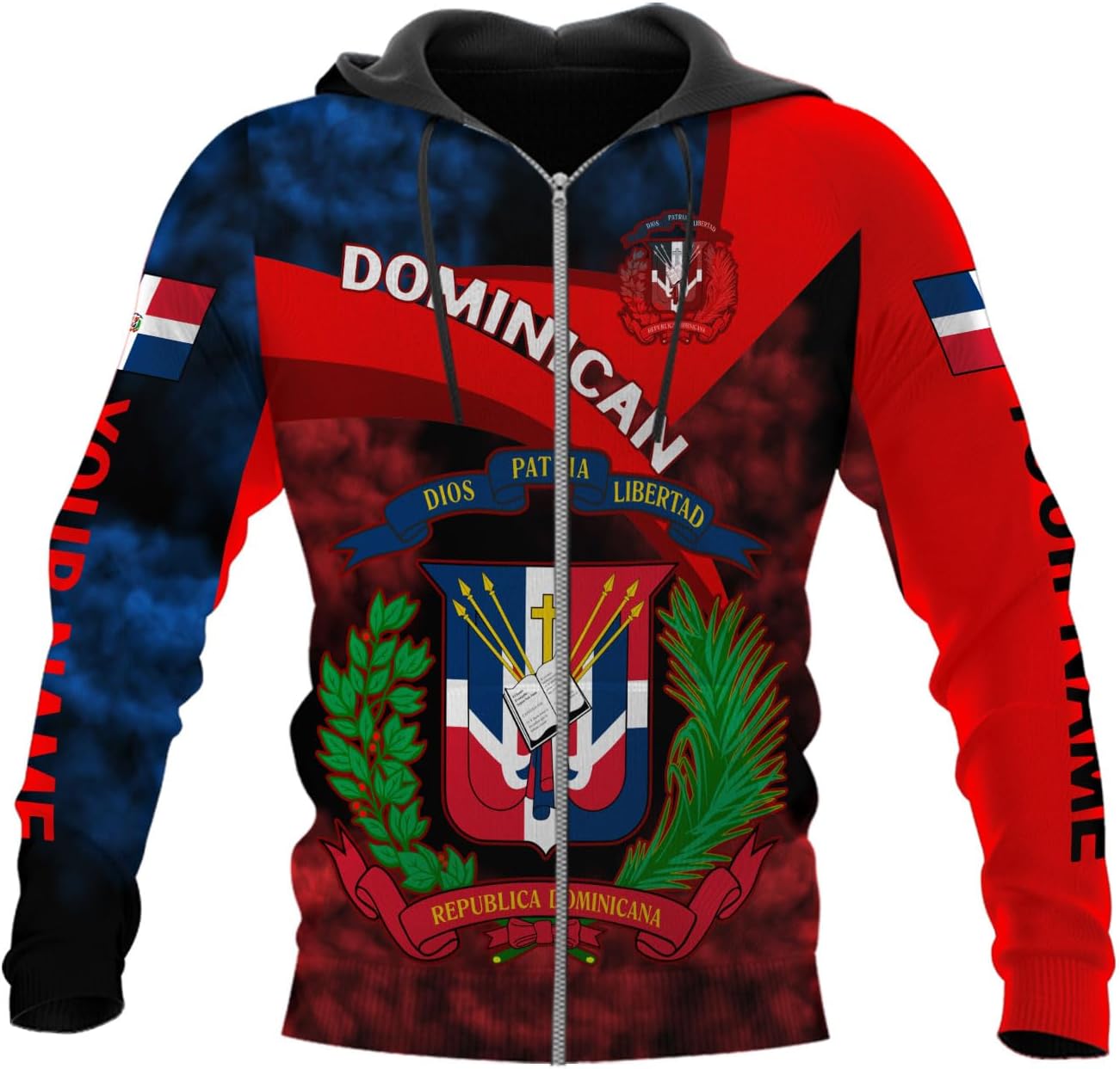 Ligthuy Personalized Dominican Shirt 3D, Dominican Republic Shirts, Dominican Flag Unisex Republica Dominicana Shirt S-5XL