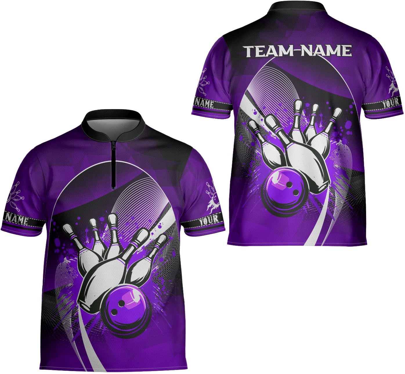 Ligthuy Personalized Bowling Jersey 3D, Bowling Shirts for Team, Bowling Shirt Unisex for Men Women, Bowling Shirts for Men