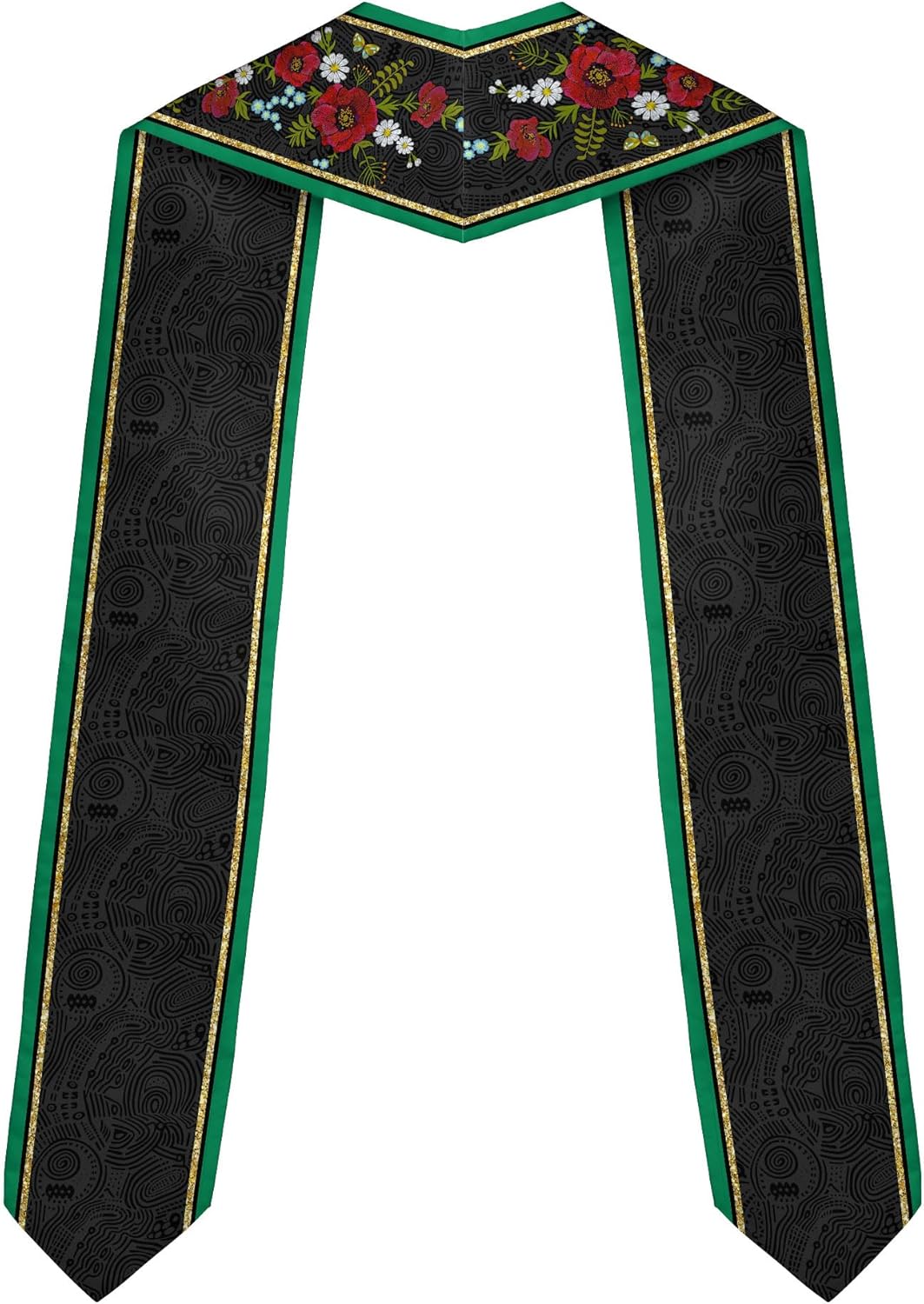 Pretyprints Custom Nigerian Graduation Sash, Nigeria Graduation Stole Customize, Nigerian American Flag Graduation Sash 2025