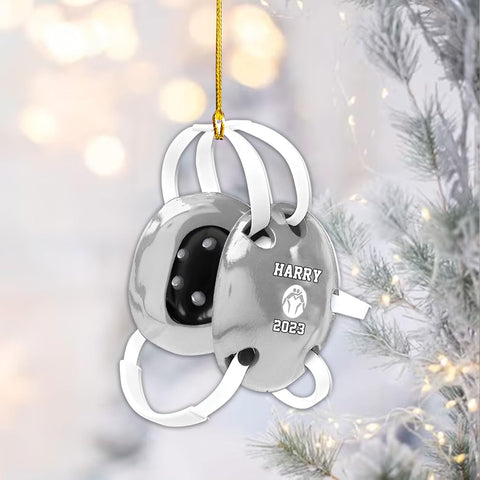 Royal Fight Personalized Wrestling Ornament Wrestling Helmet Ornaments Wrestling Christmas Ornament Gift for Wrestling Player Wrestling Christmas Tree Ornaments for Boys or Girls (Wrestling 6)