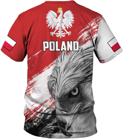 Parvii Personalized Poland Shirt Women & Men, Polska Tshirt Women Poland Shirt 3D, Poland Pride Shirts, Polish Eagle Polska