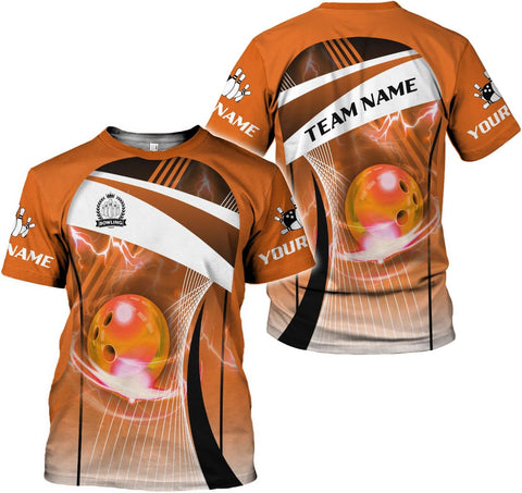 Rivelus Personalized Name Bowling Shirts for Men and Women 3D, Bowling Shirts for Team Bowling, Bowling Shirts Gift 4
