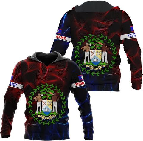 Personalized Belize Shirt for Men and Women, Coat of Arms of Belize Flag Flag Shirt, Belizean Country Flag Gift