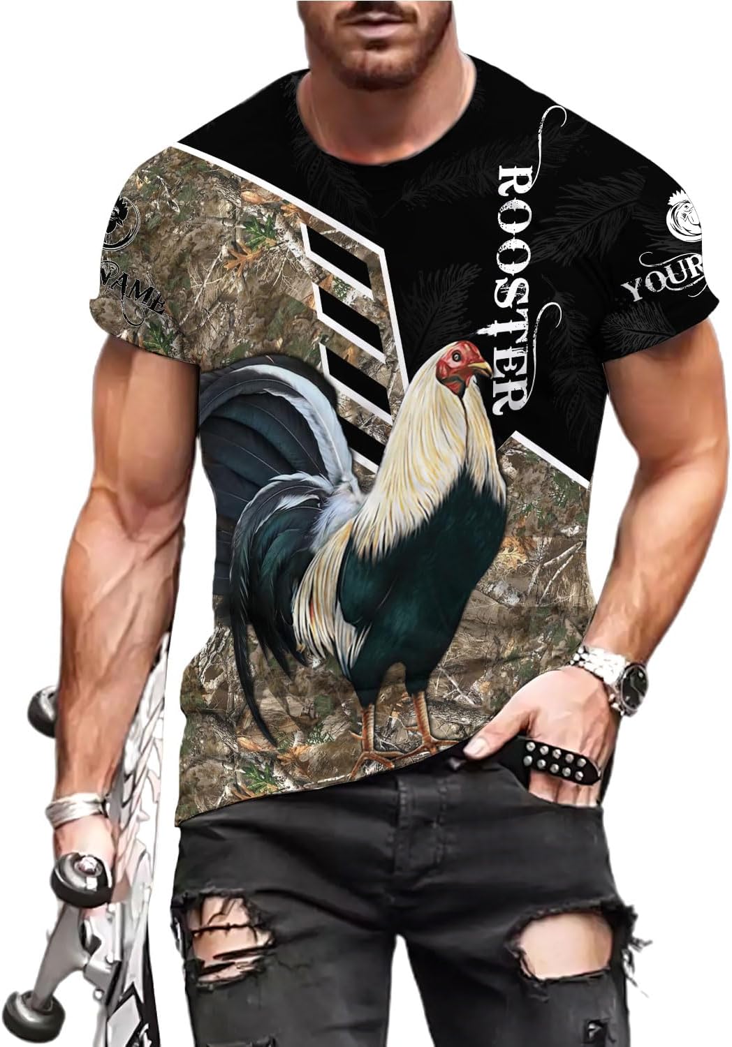 MoonArt Personalized Name Mexican Shirts for Men, Rooster Mexico Shirts for Men, Mexico Shirt Eagle Flag Mexican Eagle