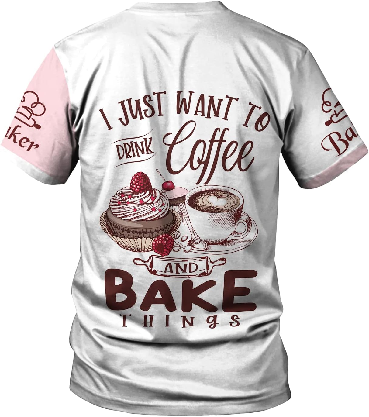 Personalized Name Baking 3D Shirt for Baker, Baker Cooking Gifts Tees, Funny Bake Machine Shirt, Baker Lover Shirt