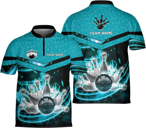 Ligthuy Personalized Bowling Jersey 3D, Bowling Shirts for Team, Bowling Shirt Unisex for Men Women, Bowling Shirts for Men
