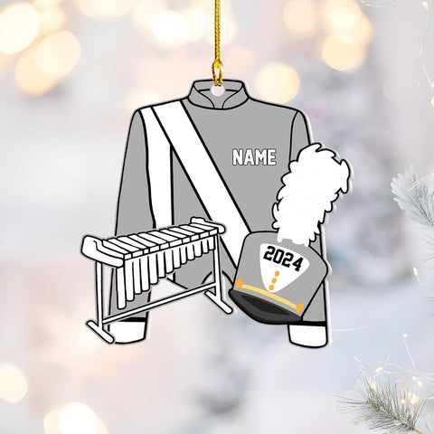 Pretyprints Marching Band Christmas Ornament Personalized Girl 2024 Custom Marching Band Gifts Band Director Gifts, Marching Band Gifts, Music Ornament Marching Band Teacher Gifts Music (Style 18)