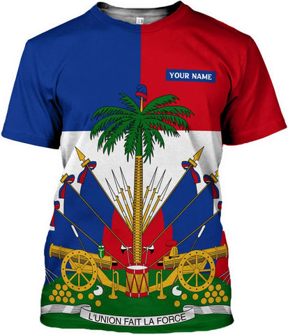 Personalized Haiti Shirt, Haitians Flag Pride Shirt, Haiti Shirts for Men & Women, Haitian Pride Tshirt, Haitian Flag Shirt