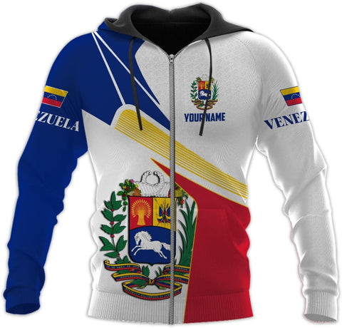 Custom Men's Venezuela Flag & Coat of Arms Hoodie