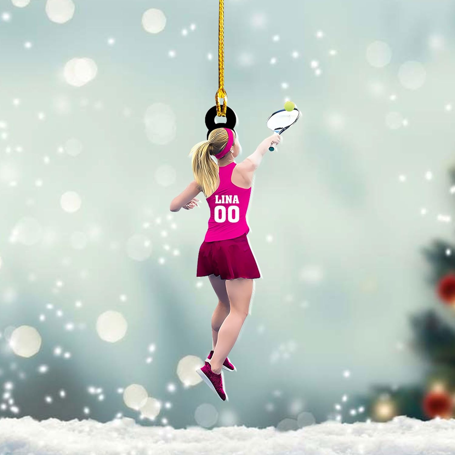 Royal Fight Personalized Tennis Christmas Ornaments Gifts for Tennis Lovers Tennis Player Ornaments Tennis Christmas Ornament (Tennis 2)