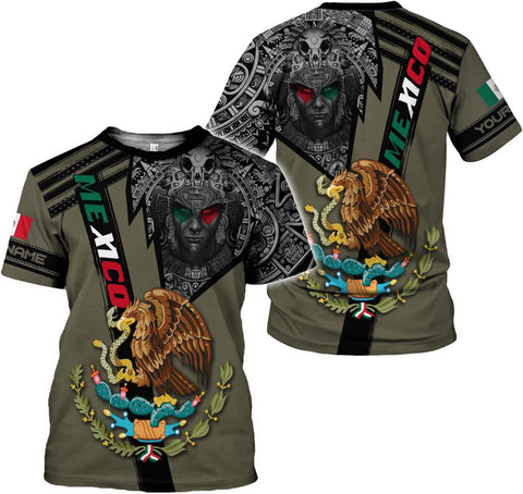 Mostefy Personalized Name Mexican Shirts for Men 3D, Customized Mexico Shirts for Men, Mexico Shirts for Women Mexico Shirt