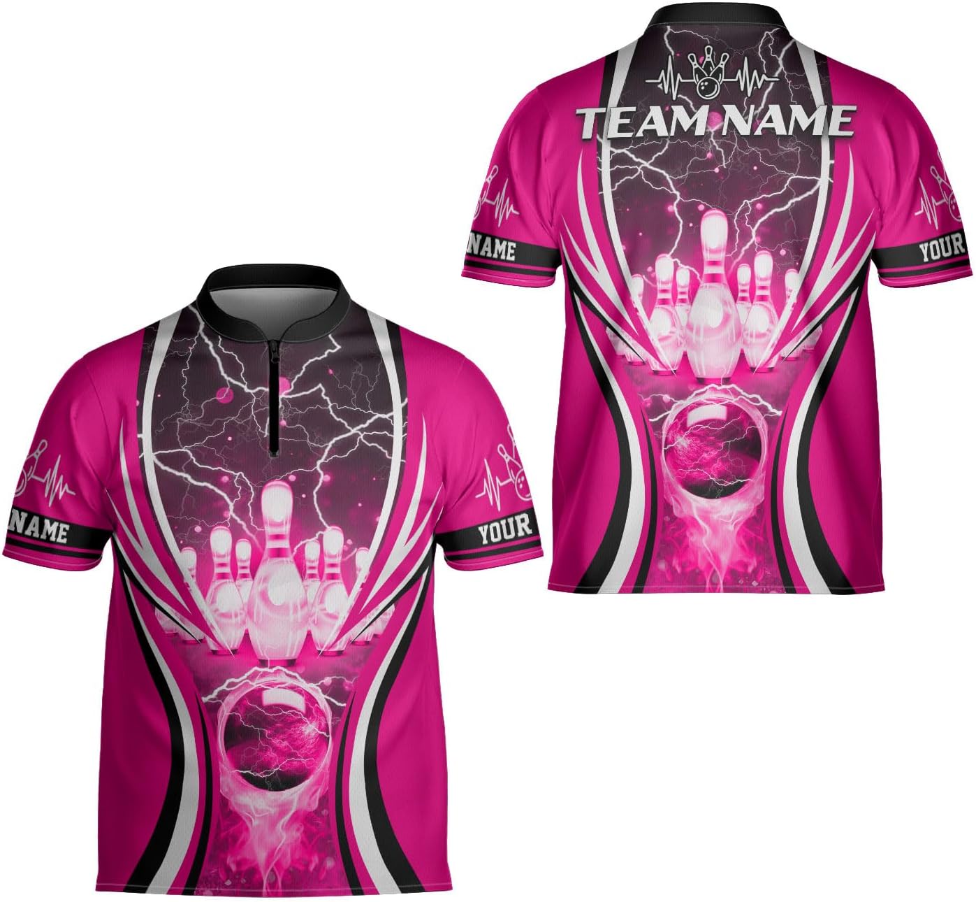Ligthuy Personalized Bowling Jersey 3D, Bowling Shirts for Team, Bowling Shirt Unisex for Men Women, Bowling Shirts for Men