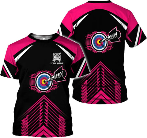 Artparel Personalized Archery Shirt 3D Archery Target Bow Archery Shirts for Men Women Archer Archery Lovers T-Shirt S-5XL