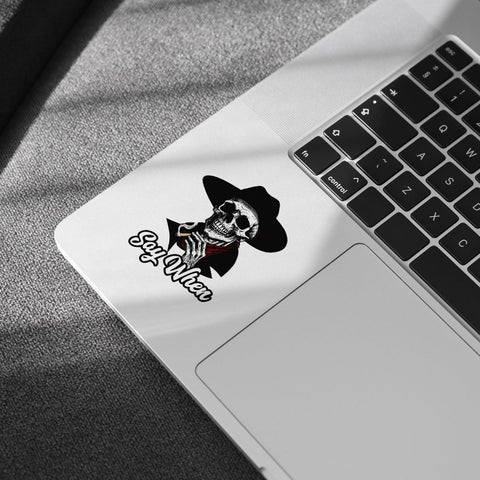 (3Pcs) Funny Skull with Hat Sticker, Skull Stickers, Cooler Decals, Skulls Decals for Trucks Skeleton Vinyl Decal Sticker - Stickers for Laptop Water Bottle Phone Car Window Helmet