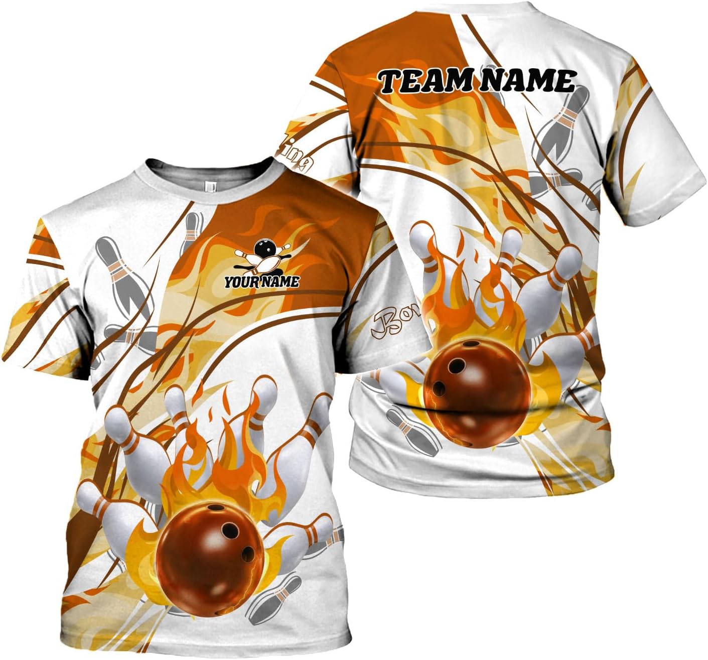 Rivelus Custom 3D Bowling Shirts Personalized for Men and Women - Unique Team Shirt & Gifts for Bowling Lovers