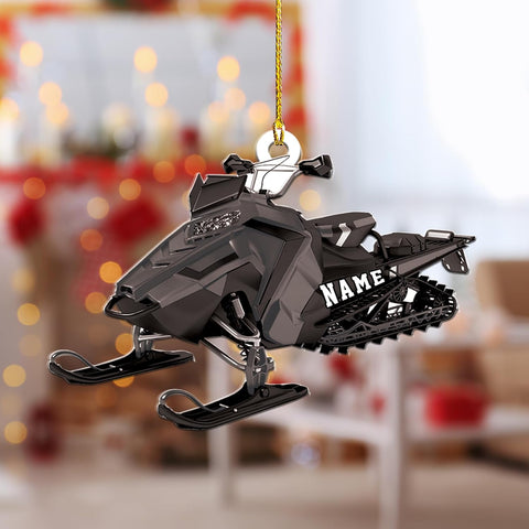 RoyalBro Personalized Snowmobile Ornament Snowmobile Gear Shoes Christmas Ornament for Snowmobile Lovers, Snowmobile Christmas Ornament Gift for Snowmobile Lovers (Style 6)
