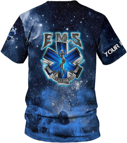 Personalized Emergency Medical Technician EMT T shirt 3D, custom name shirts EMS Tshirts 3D Unisex 3D All Over Printed Sportwear, T Shirt for Men Women Adult Full Size S-5XL TS45 Multicolor
