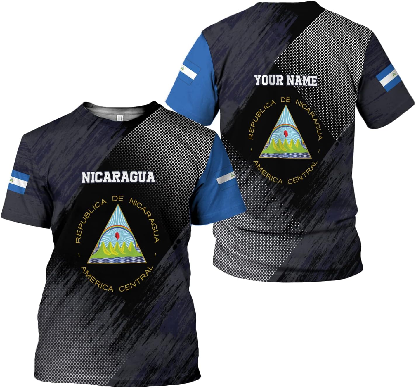 Personalized Nicaragua Shirt Custom Nicaragua Flag Lion Shirt for Men & Women Nicaraguan Camisas T-Shirt, Nicaragua Tshirt